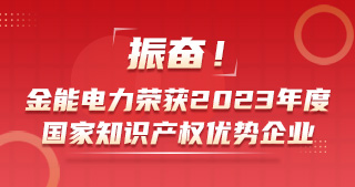 振奮！金能電力榮獲2023年度國(guó)家知識(shí)產(chǎn)權(quán)優(yōu)勢(shì)企業(yè)